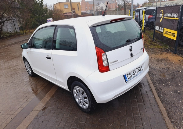 Skoda Citigo cena 17900 przebieg: 155000, rok produkcji 2014 z Bydgoszcz małe 56